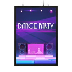 LED Bord Eco Magnetisch Zwart B2 Dubbelzijdig - Art Print