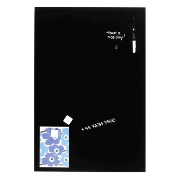 Glassboard Zwart 40x60cm