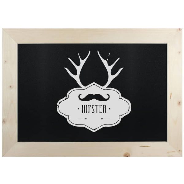 Krijtbord Hout Blank 50x70cm