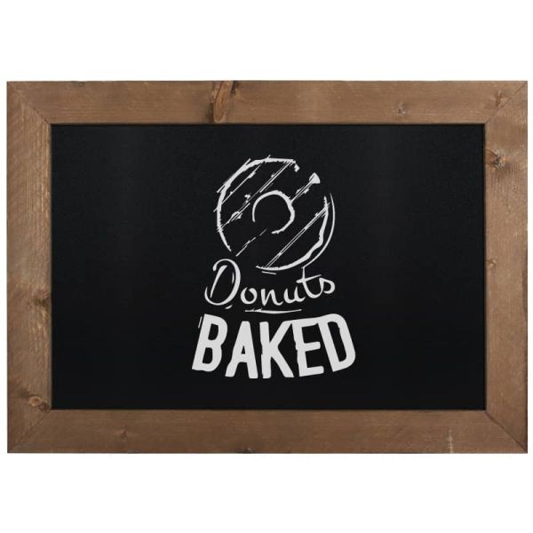 Krijtbord Hout Bruin 50x70cm