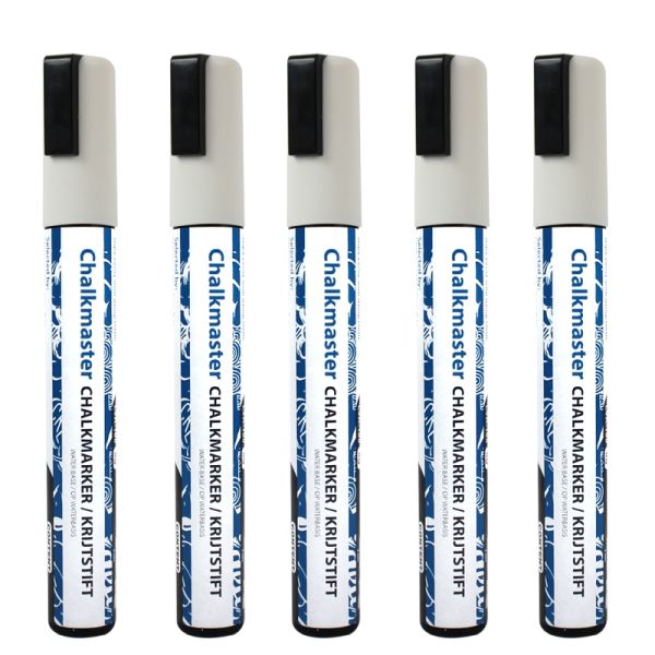 Krijtstiften wit 5mm set 5 stuks