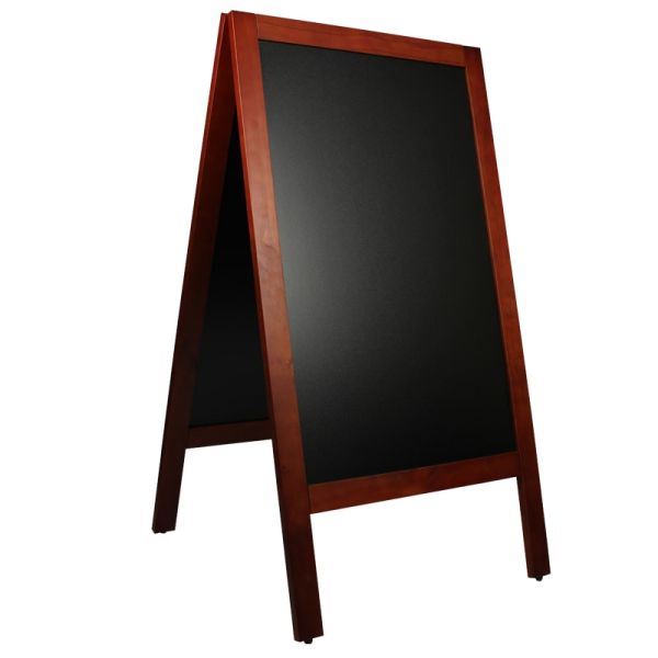 Krijtstoepbord Mahonie 75x135 cm