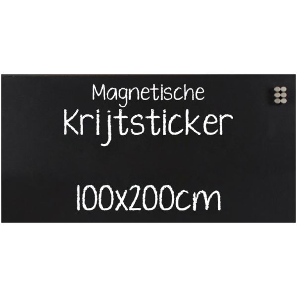 Krijtsticker Magnetisch 100x200cm