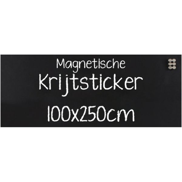 Krijtsticker Magnetisch 100x250cm
