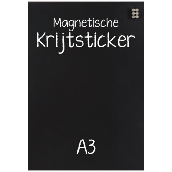 Krijtsticker Magnetisch A3