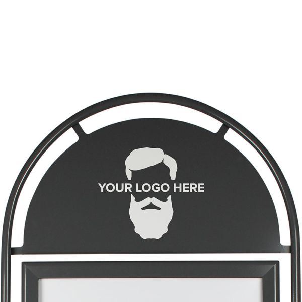 Bedrukt Topbord Grijs Round Tube A1