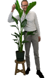 Milan met plant
